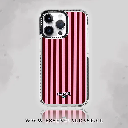 Carcasa diseño lineas burdeo