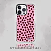Carcasa diseño puntos burdeo