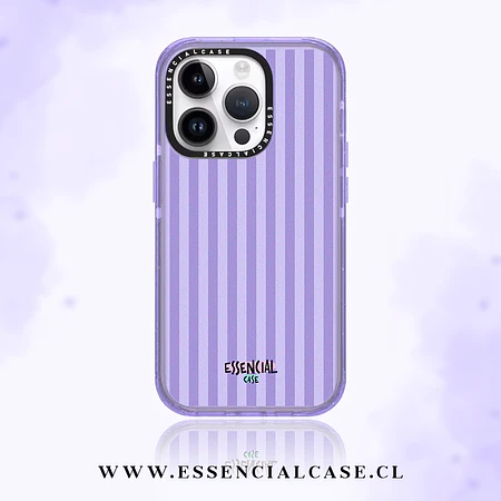 Carcasa diseño lineas lila