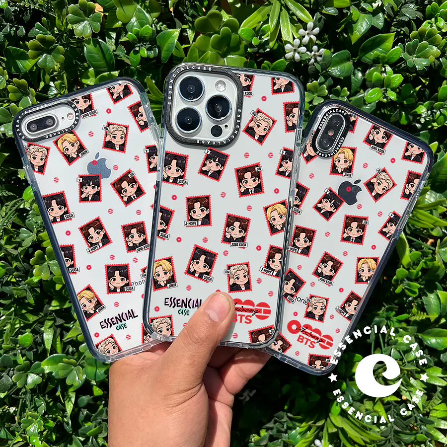 Carcasa diseño BTS pegatinas