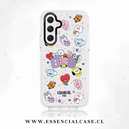 Carcasa para Samsung serie S diseño BTS animado