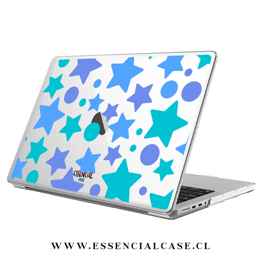Carcasa Macbook diseño blue stars