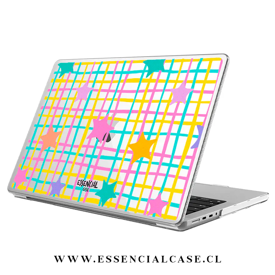 Carcasa Macbook diseño lineas estrellas