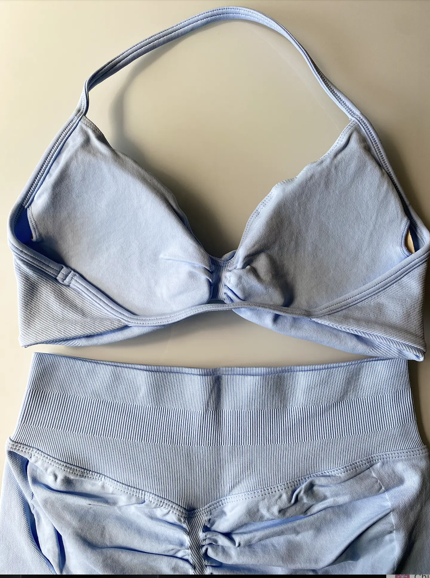 Conjunto Halter Celeste 3