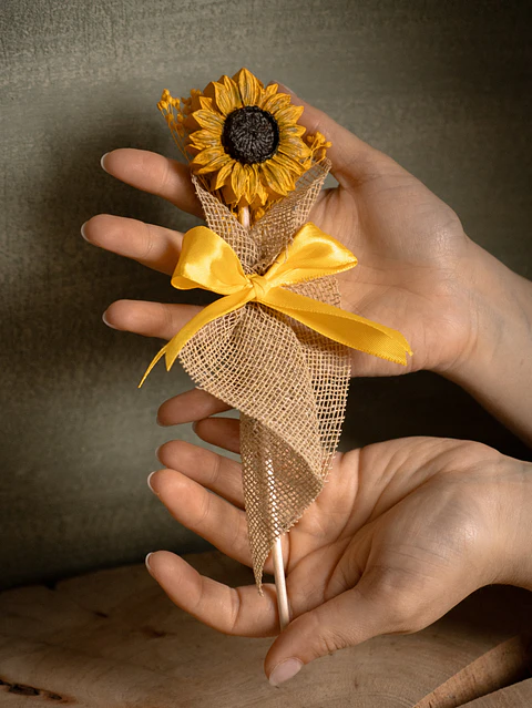 Flor Decorada Girassol