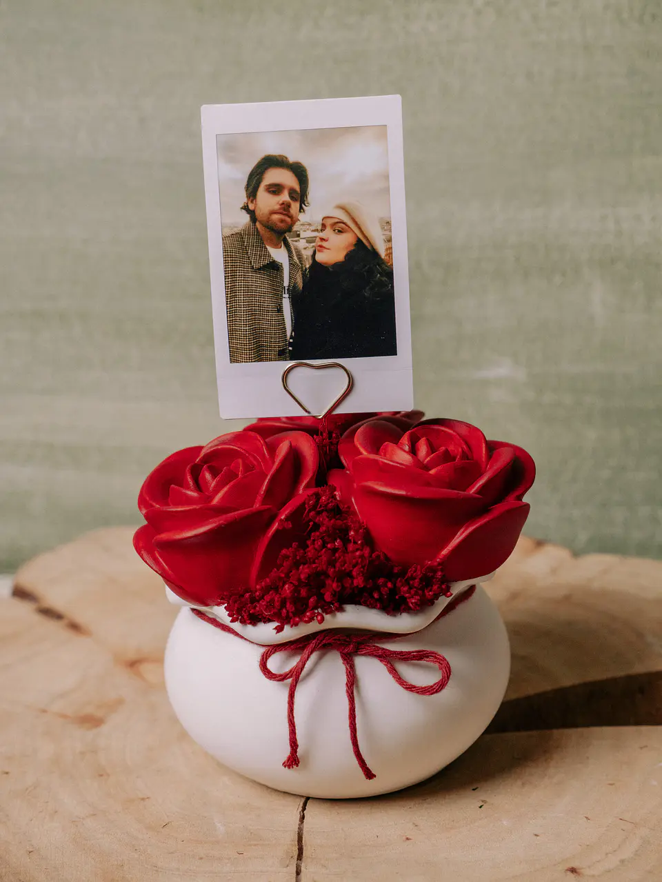 Arranjo Rosas + Polaroid 2