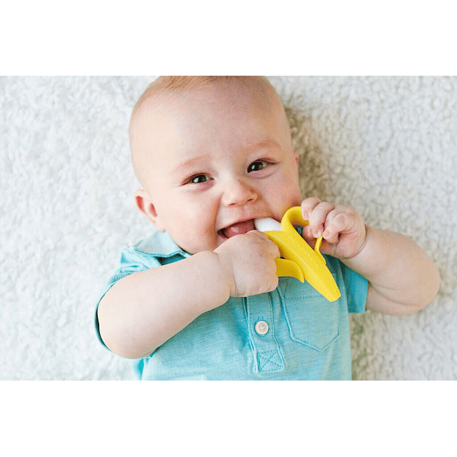 BEBE Mordedor Cepillo Silicona Bebe En Forma De Banana