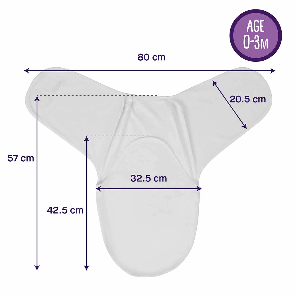 Manta de Arrullo Swaddle Celeste (Master x 12) 5