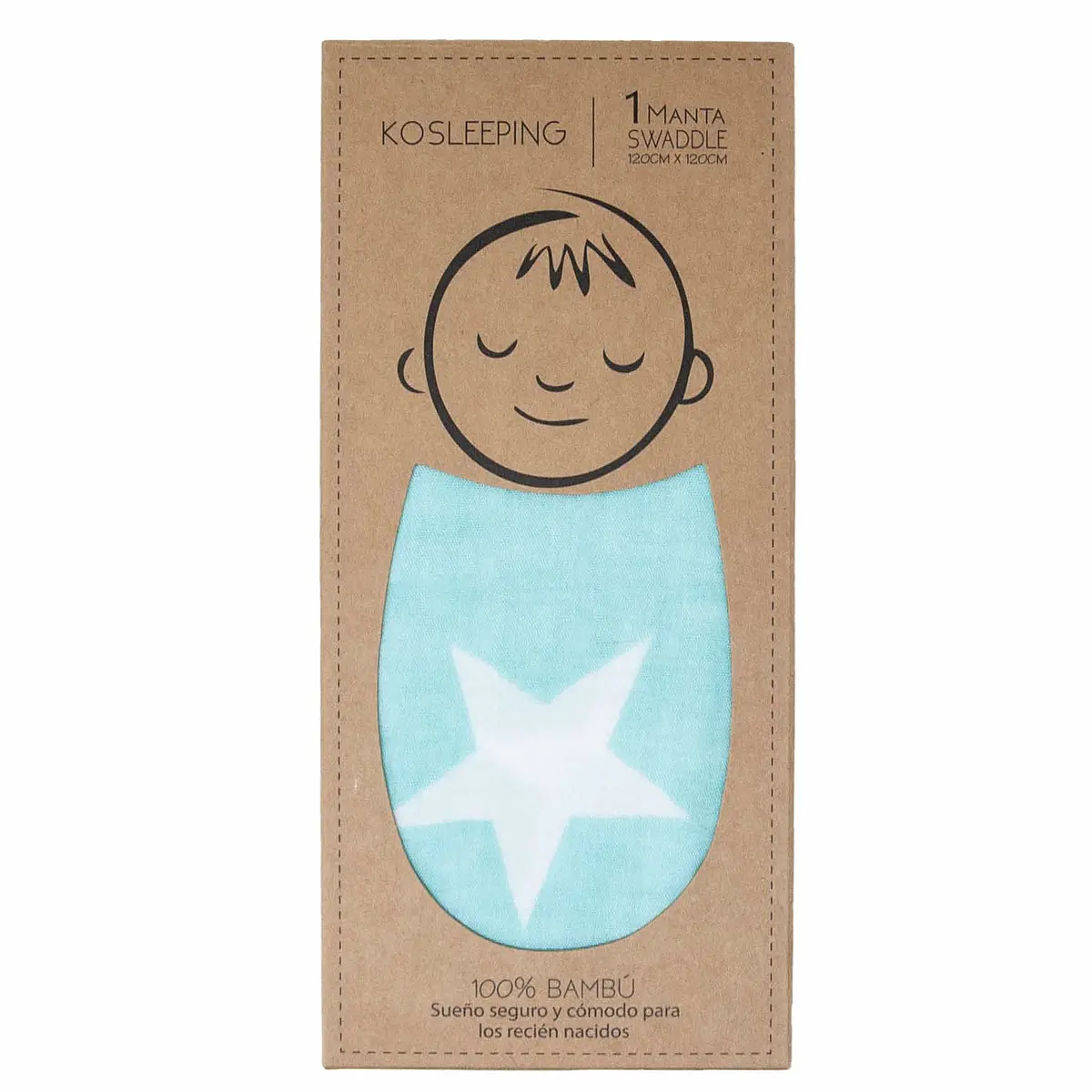 Manta Swaddle de Bambú VERDE