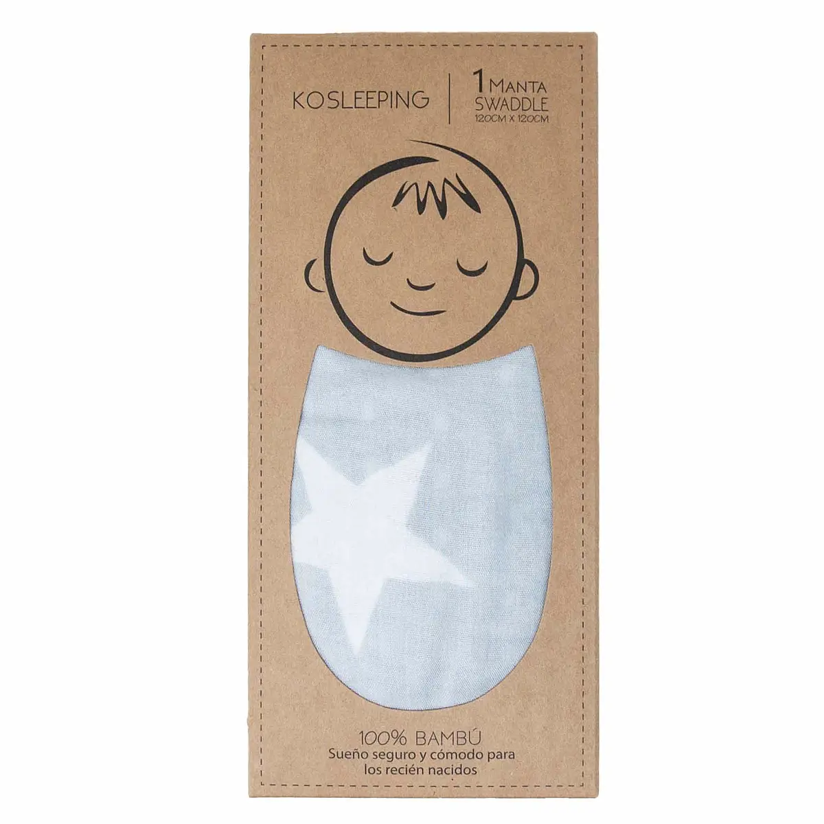 Manta Swaddle de Bambú GRIS