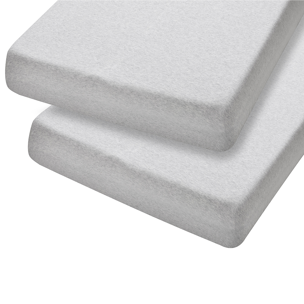 Pack 2 Sábanas Bajeras Algodón Clevamama 72x140x17cm GRIS 3