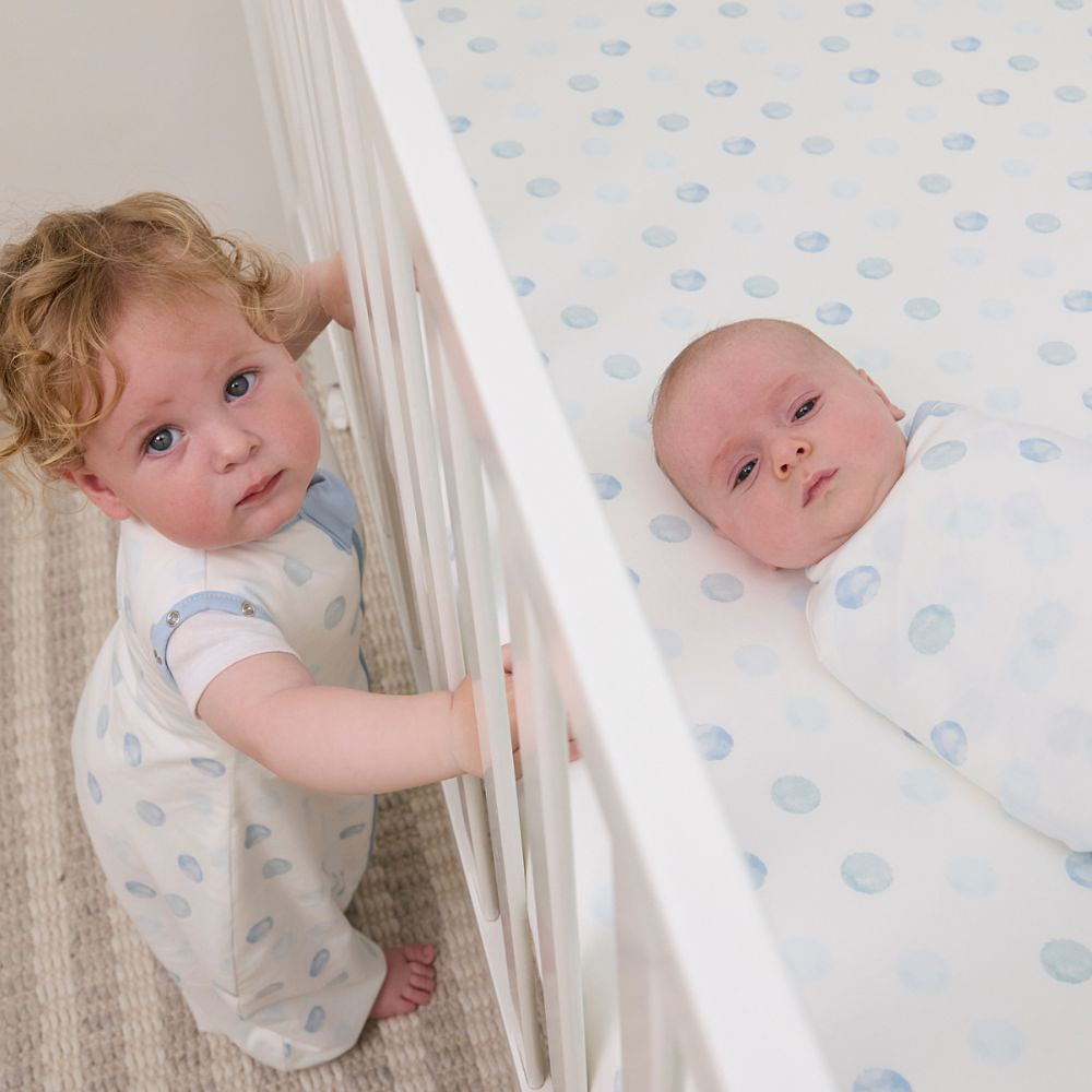 Manta de Arrullo Swaddle Clevamama Azul 5