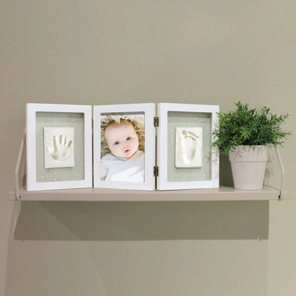 Marco Triple Huellas Bebé Happy Hands 3