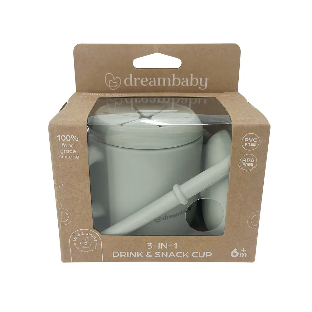 Vaso De Silicona Para Bebida y Snack 3 en 1 Dreambaby 3