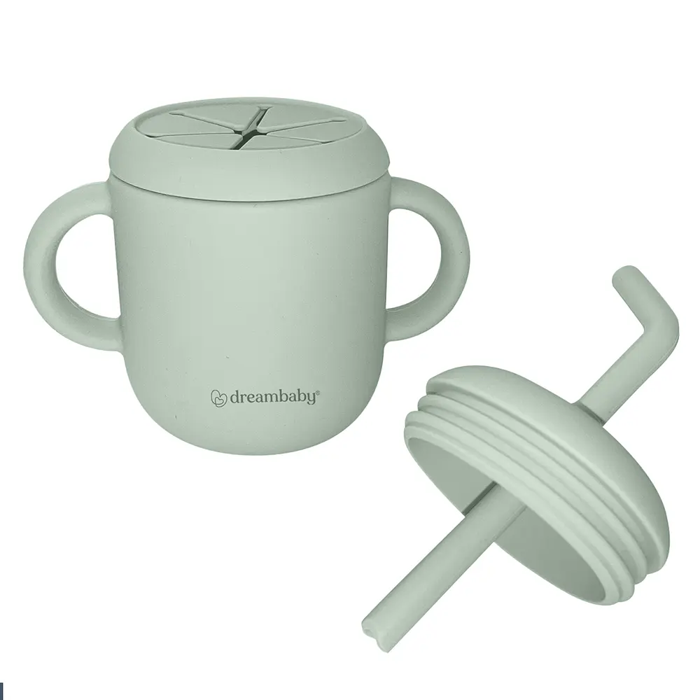 Vaso De Silicona Para Bebida y Snack 3 en 1 Dreambaby 2