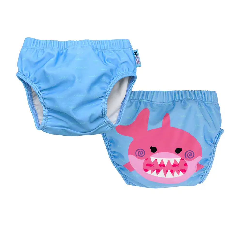 Pack 2 Traje de Baño con Pañal TIBURÓN ROSA Zoocchini (24-36M) 2