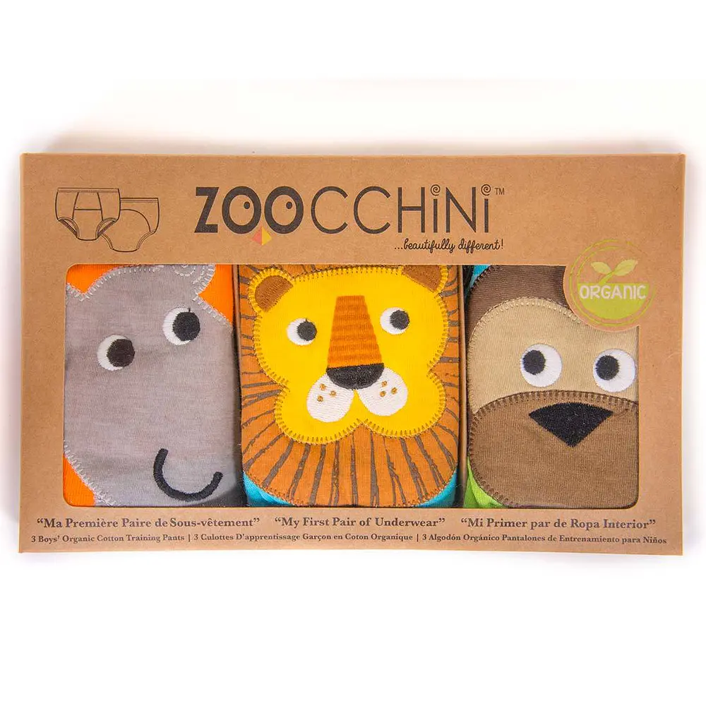 Pack 3 Calzones Entrenamiento SAFARI NIÑO Zoocchini (3T/4T) 1