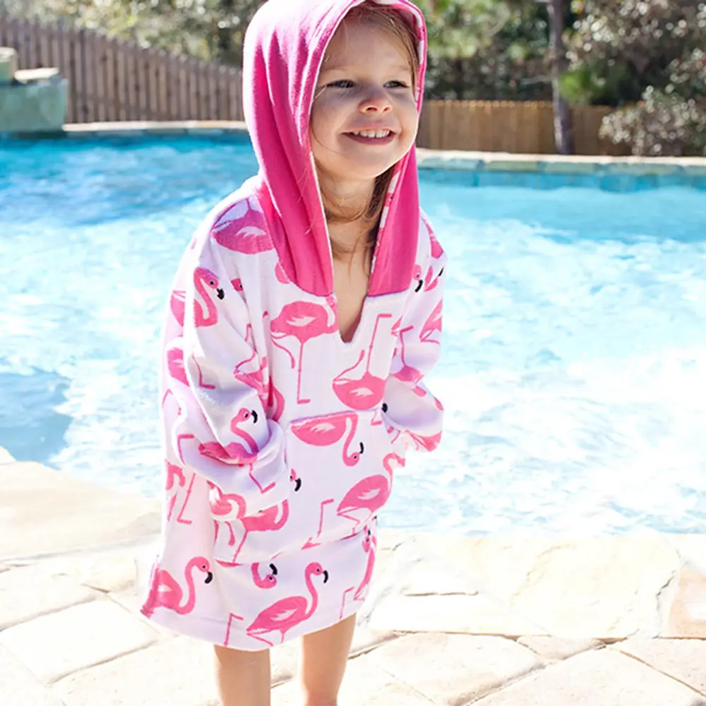 PONCHO DE TOALLA FLAMENCO Zoocchini (12-24M) 2