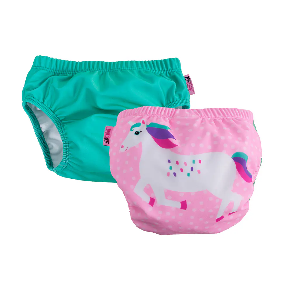 Pack 2 Traje de Baño con Pañal UNICORNIO Zoocchini (12-24M) 1