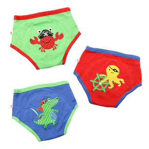 Pack 3 Calzones Entrenamiento Zoocchini PIRATAS Zoocchini (2T/3T)