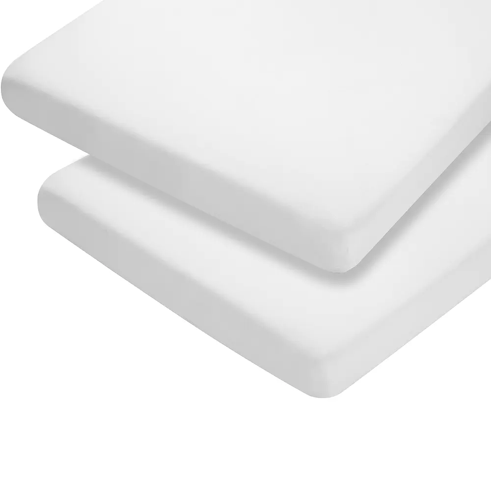 Pack 2 Sábanas Bajeras Moises  68x 97x 10cm BLANCO Clevamama 3