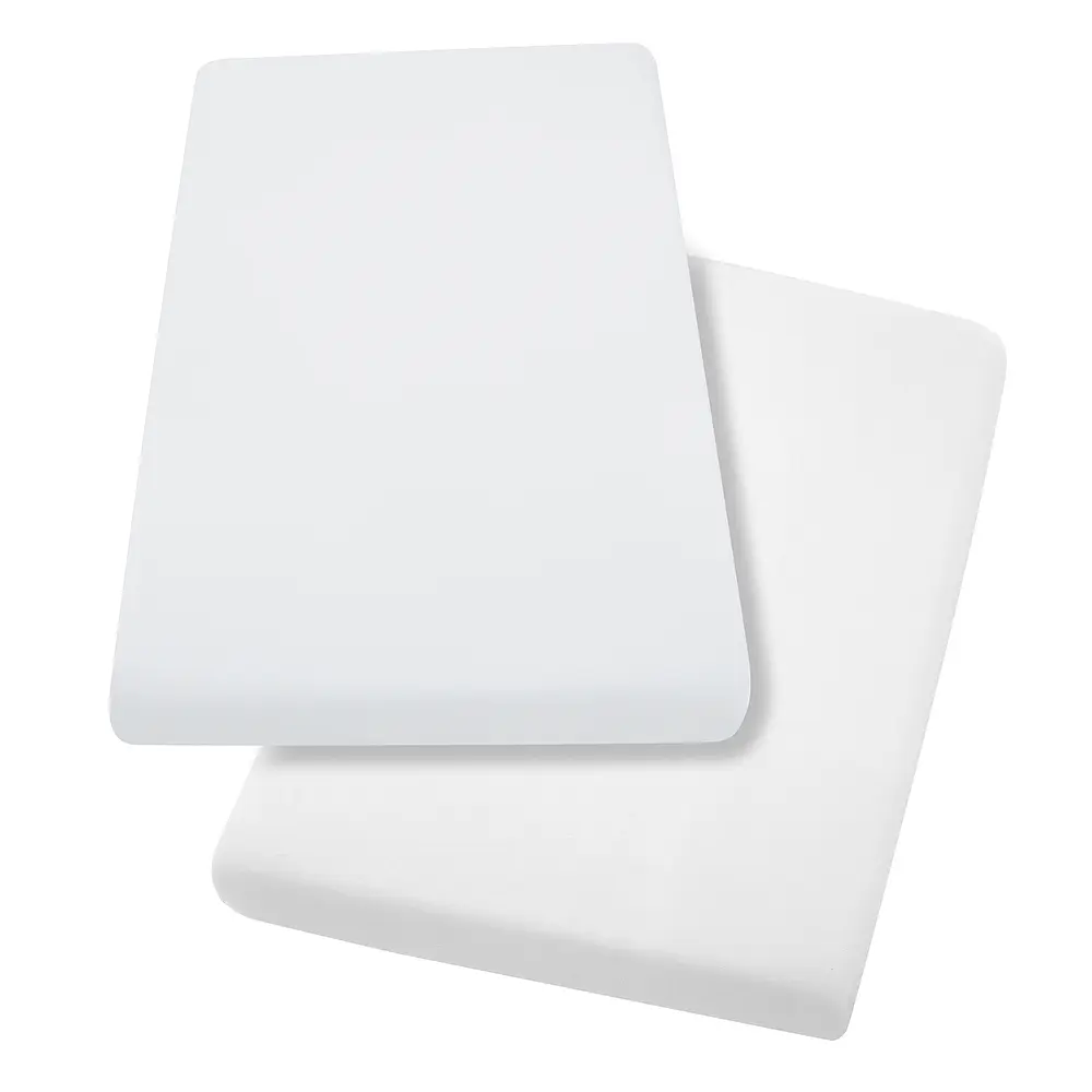 Pack 2 Sábanas Bajeras Moises  68x 97x 10cm BLANCO Clevamama 4