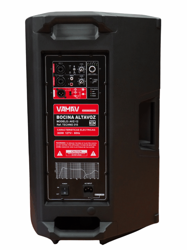 Vamav TECHNO 315 Caja Activa 15″ 300W RMS 6