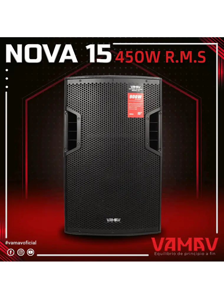Vamav Nova 15 Caja Activa 15″ 450W RMS 5
