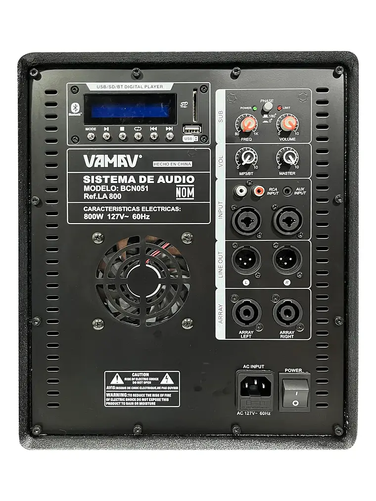 Vamav LA 800 Sistema Mini Array 18″ 500W + 2*150W RMS 3