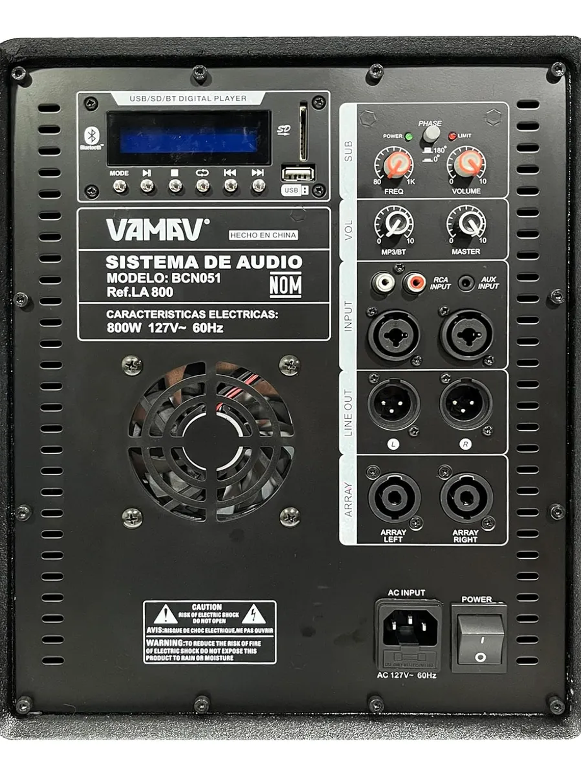 Vamav LA 800 Sistema Mini Array 18″ 500W + 2*150W RMS 3