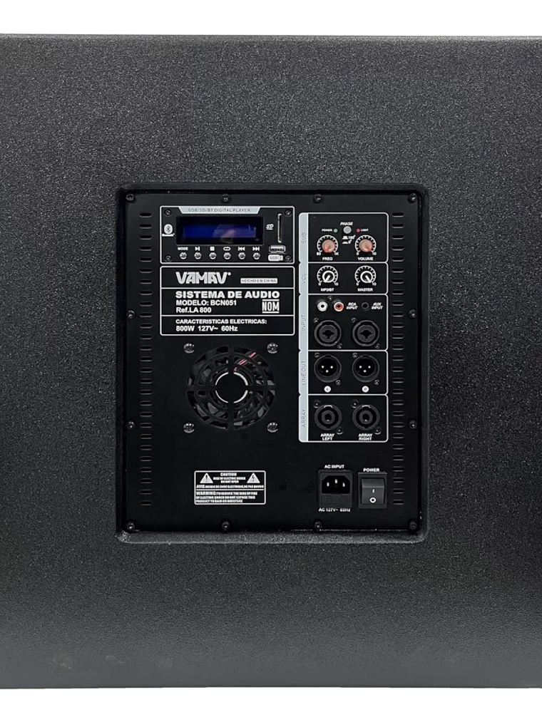 Vamav LA 800 Sistema Mini Array 18″ 500W + 2*150W RMS 4