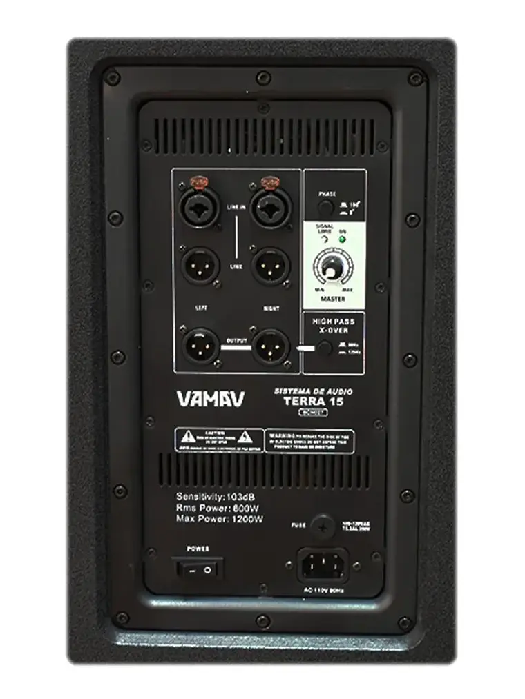 Vamav TERRA 15 Subwoofer Activo 15″ 600W RMS 6
