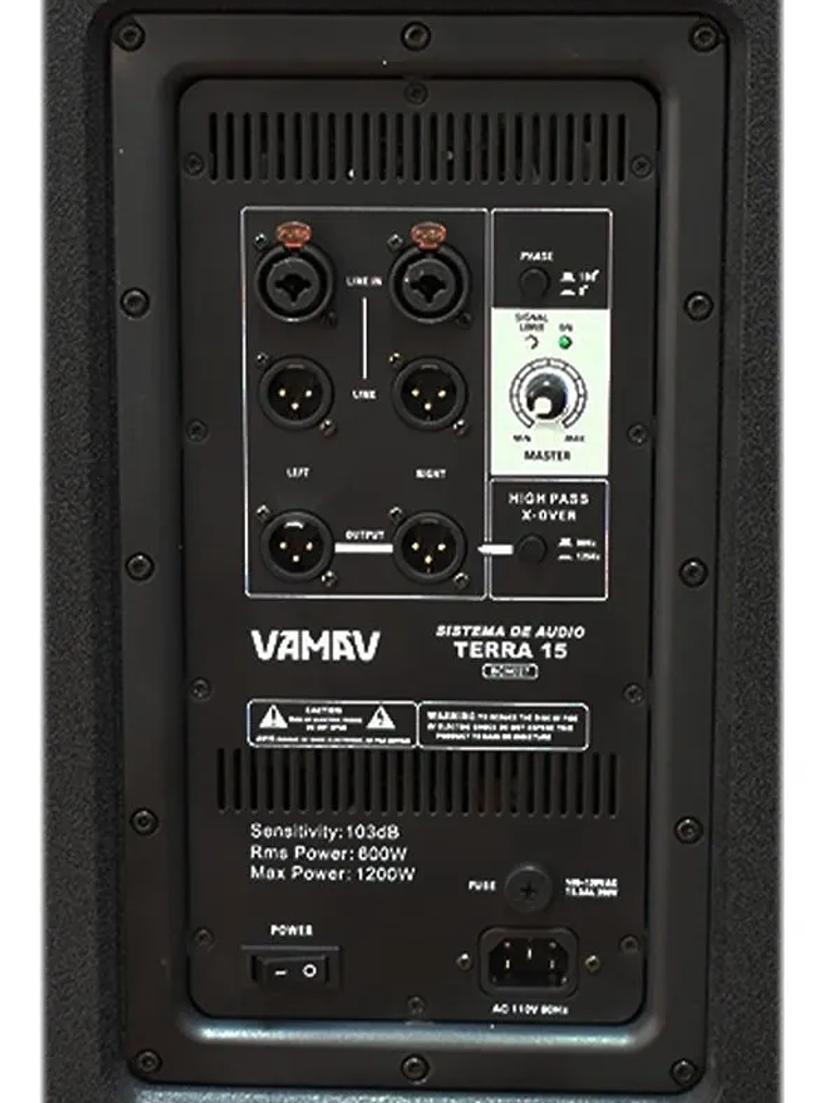 Vamav TERRA 15 Subwoofer Activo 15″ 600W RMS 6