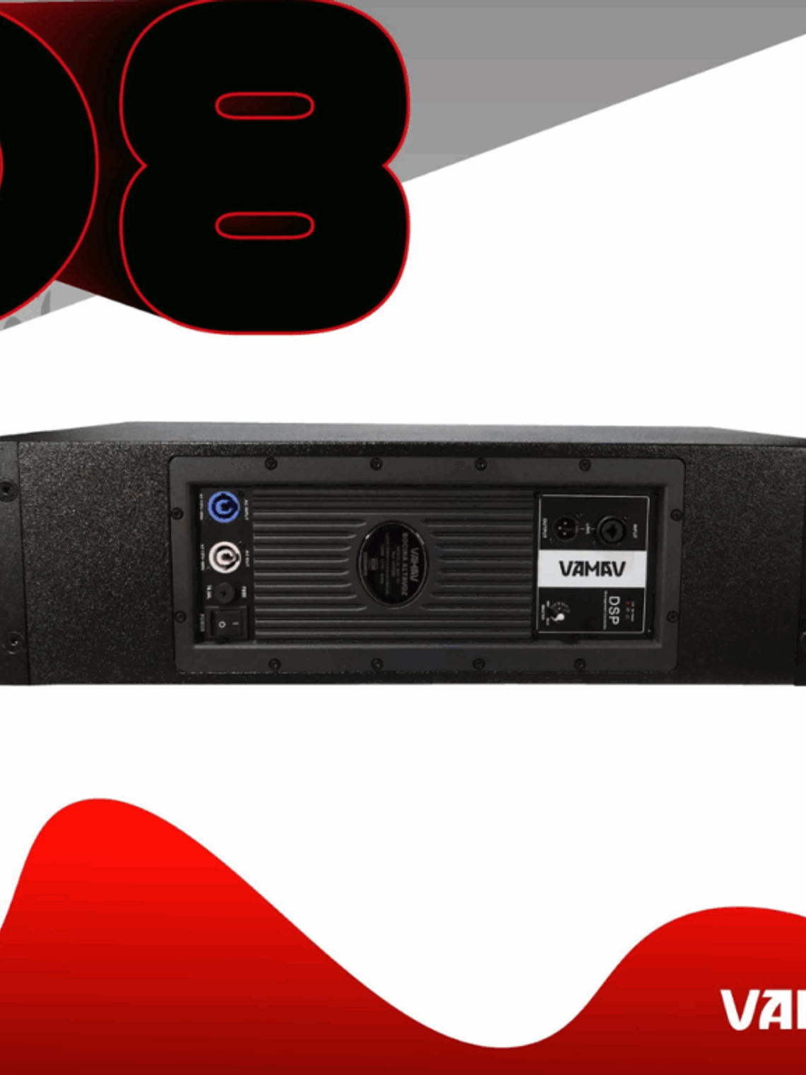 Vamav VXT 208 – Line Array Activo 8″ 500W RMS 3