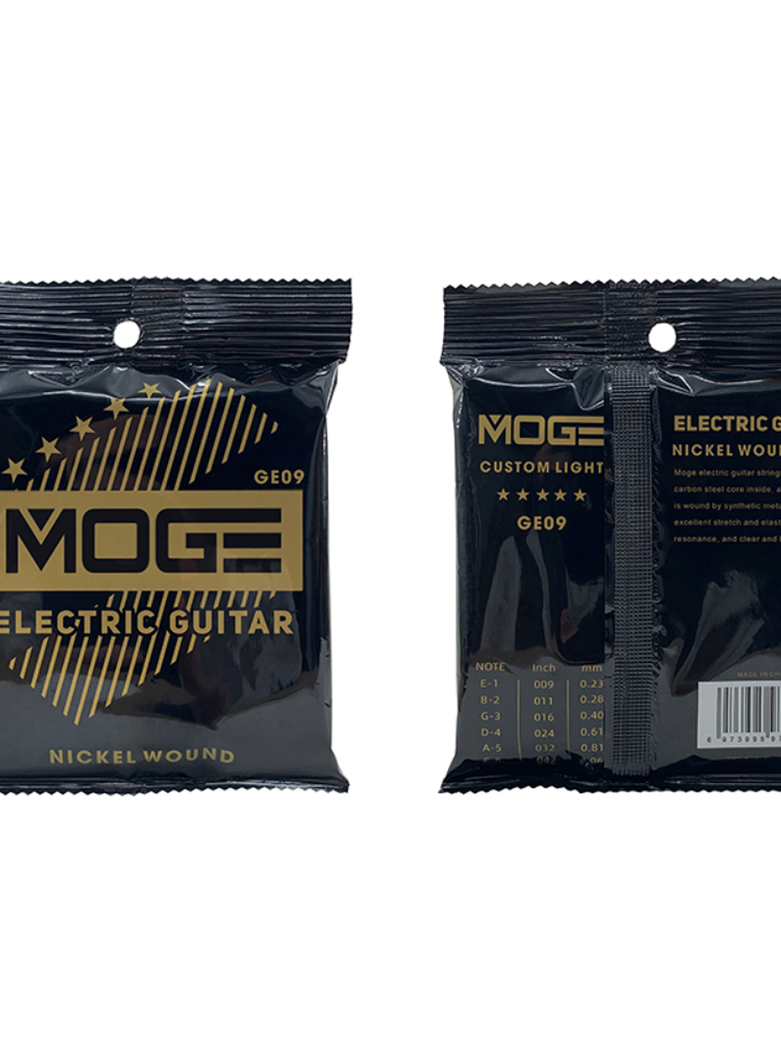 MOGE GE09-42 Set de Cuerdas para Guitarra Eléctrica 09-42 2