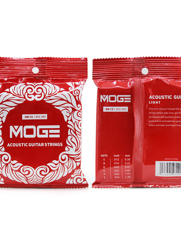 MOGE GR12 Set de Cuerdas de Metal 012 53 1