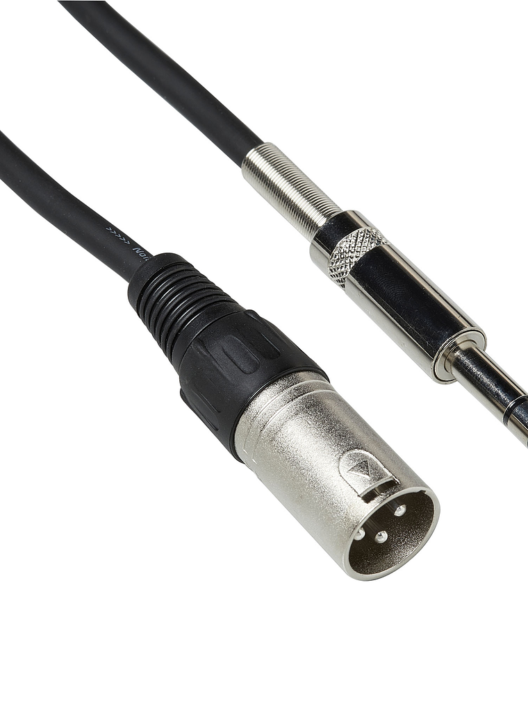 Cable de micrófono XLR M - Plug balanceado / 3 metros 2