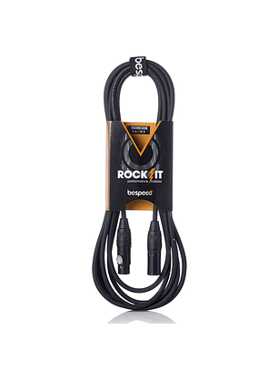 Cable de micrófono Profesional XLR-XLR 'Rockit' / 1 metro