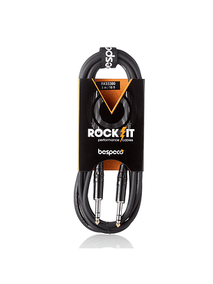 Cable Plug TRS Stereo serie 'Rockit' / 3 Metros