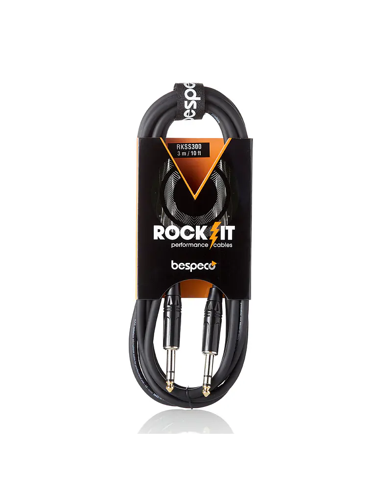 Cable Plug TRS Stereo serie 'Rockit' / 3 Metros 1