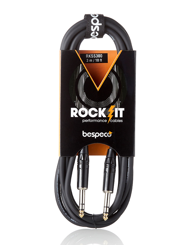Cable Plug TRS Stereo serie 'Rockit' / 3 Metros 1