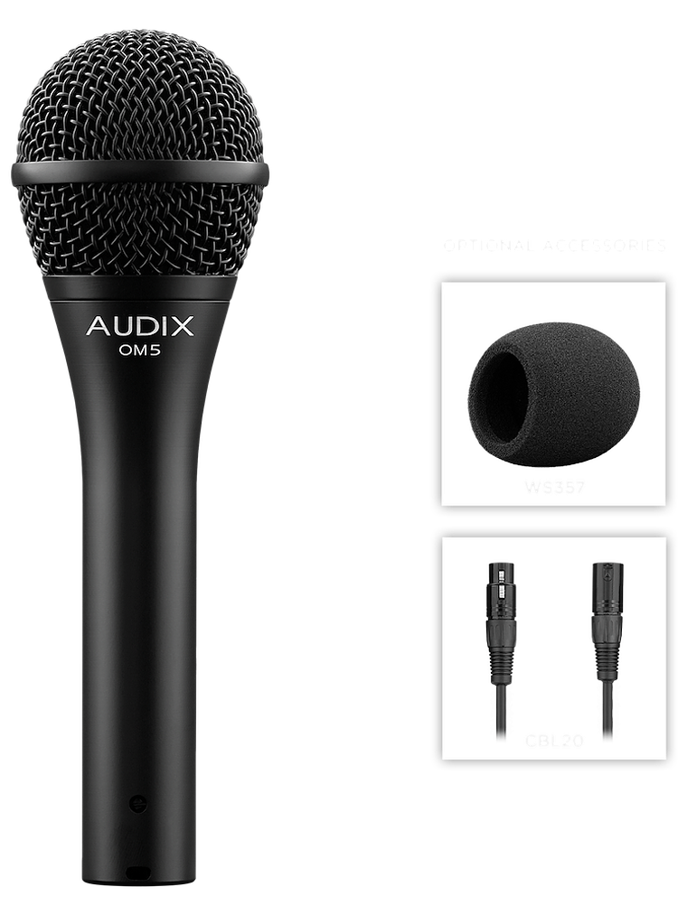 OM5 Micrófono Vocal Dinámico Profesional 2