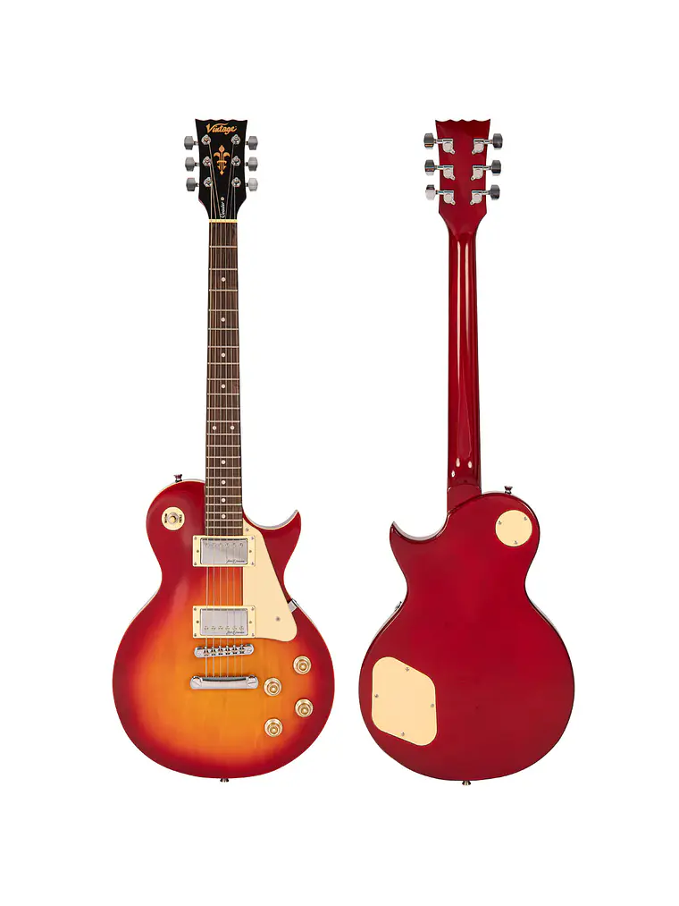 Guitarra eléctrica Vintage V10 Coaster Series ~ Cherry Sunburst 3