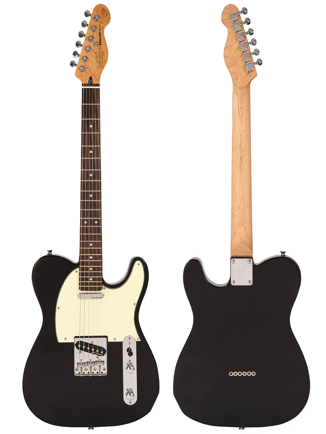 Guitarra eléctrica Vintage V20 Coaster Series ~ Boulevard Black 3