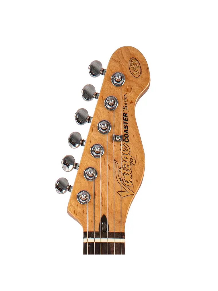 Guitarra eléctrica Vintage V20 Coaster Series ~ Boulevard Black 6