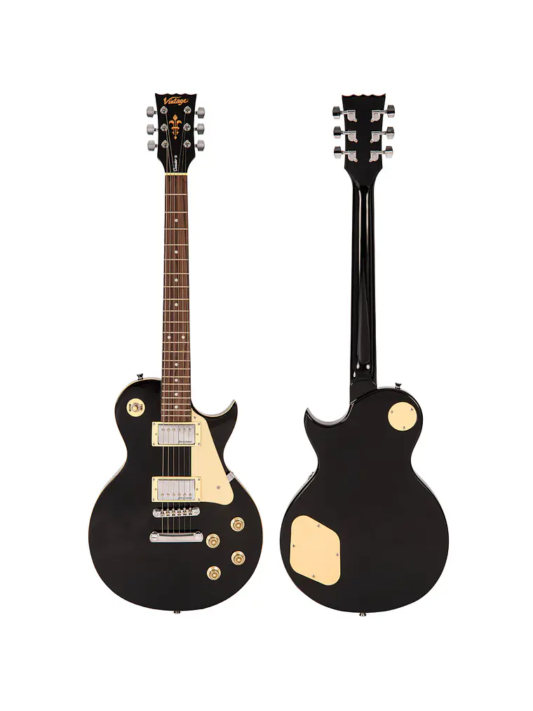 Vintage V10 Coaster Series Guitarra Eléctrica ~ Boulevard Black 3