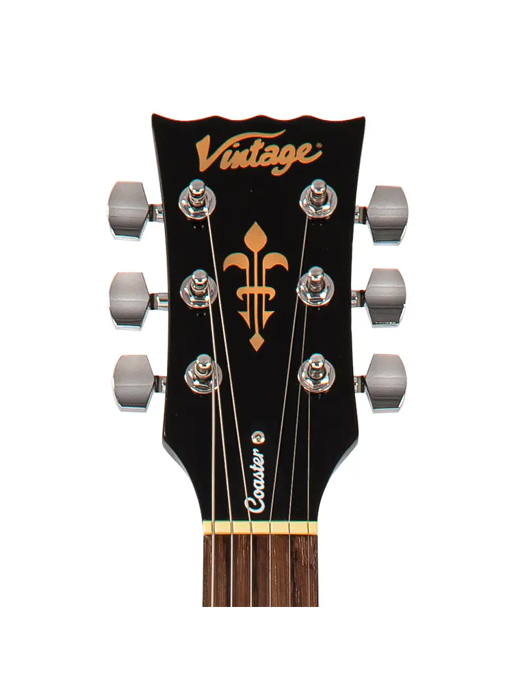 Vintage V10 Coaster Series Guitarra Eléctrica ~ Boulevard Black 6
