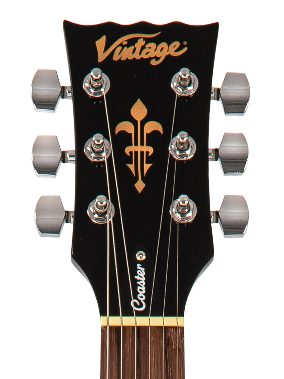 Vintage V10 Coaster Series Guitarra Eléctrica ~ Boulevard Black 6