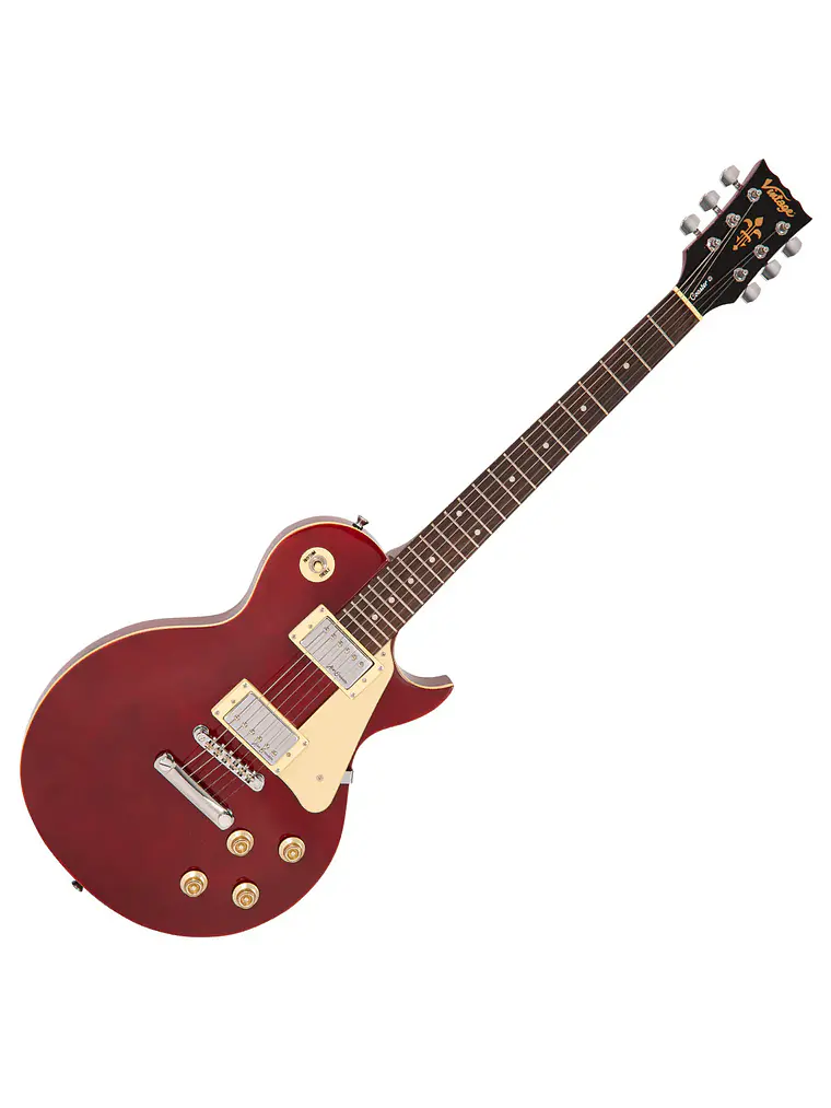 Guitarra eléctrica Vintage V10 Coaster Series ~ Vino Rojo 1