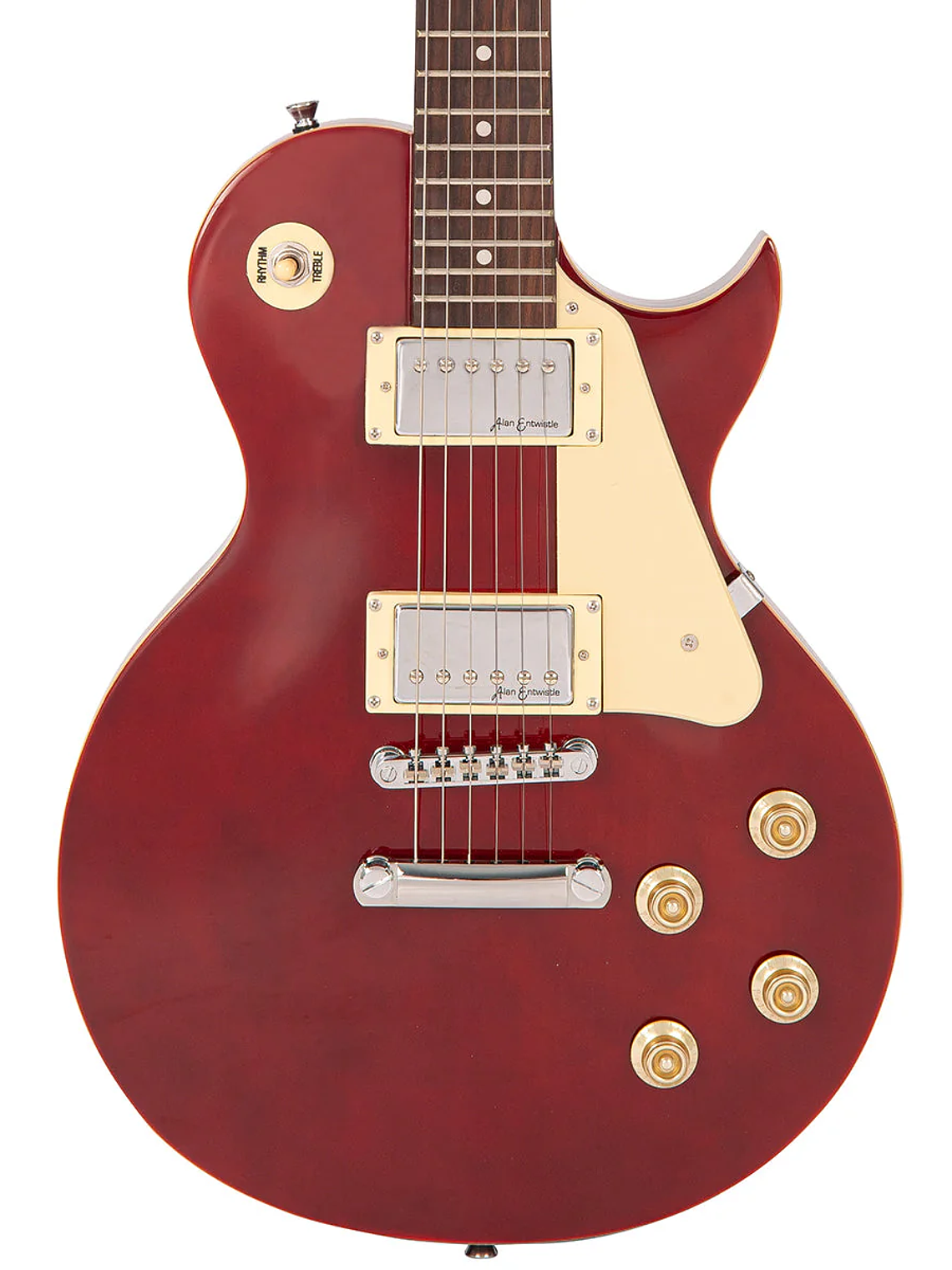 Guitarra eléctrica Vintage V10 Coaster Series ~ Vino Rojo 4